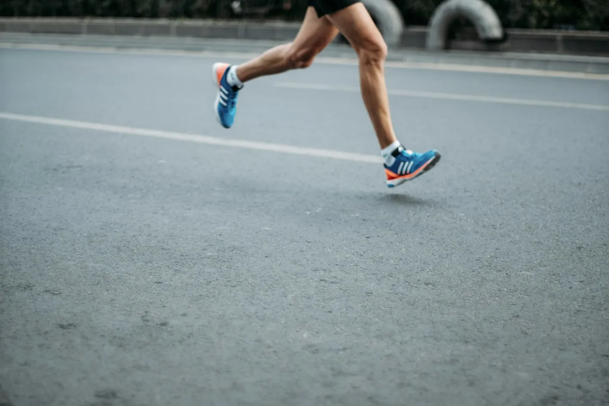 Pair of running shoes