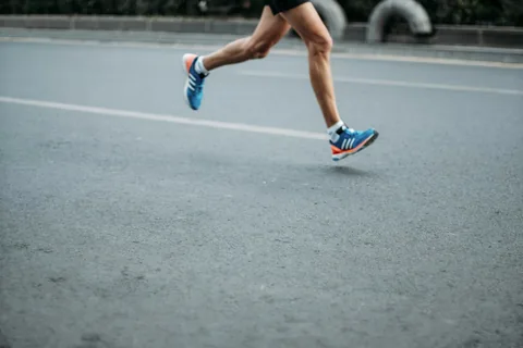 Pair of running shoes